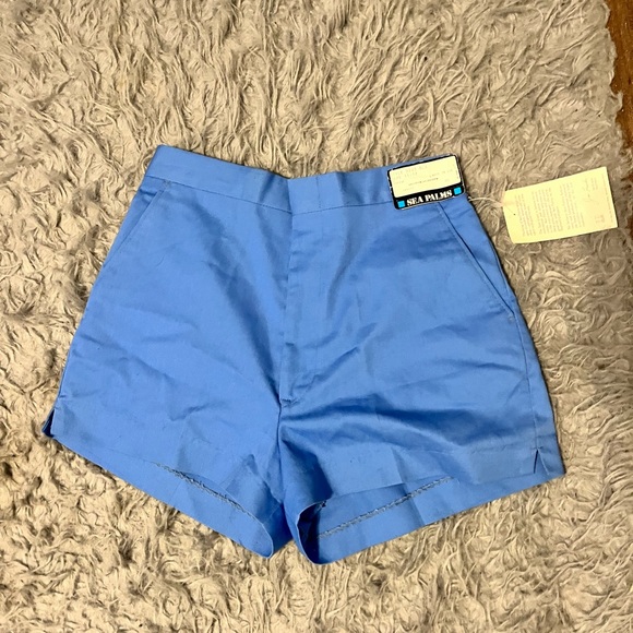 SEA PALMS blue cargo shorts - Picture 1 of 2